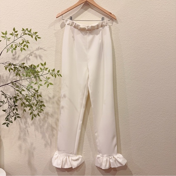 Keepsake The Label Only Love High Waist Ruffle Pant in Ivory Size XXS/S NWT - Picture 4 of 8